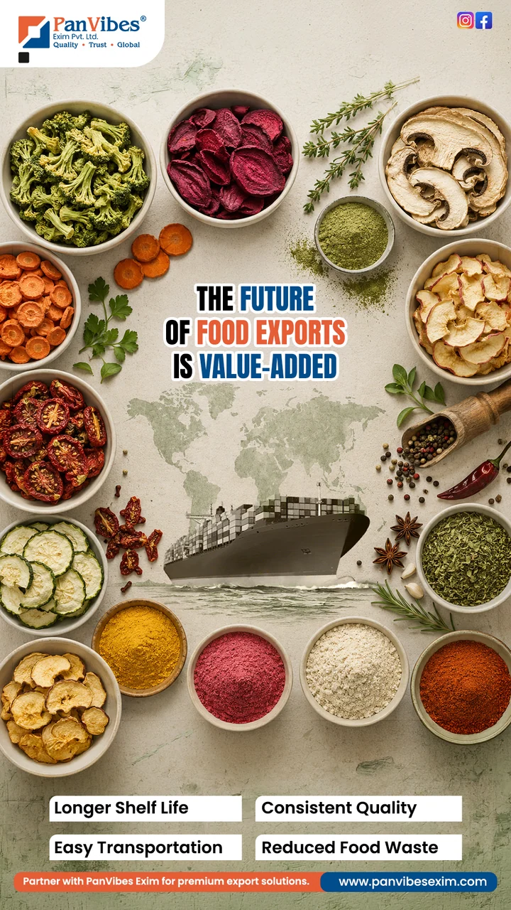 Dehydrated Food Exporter in India